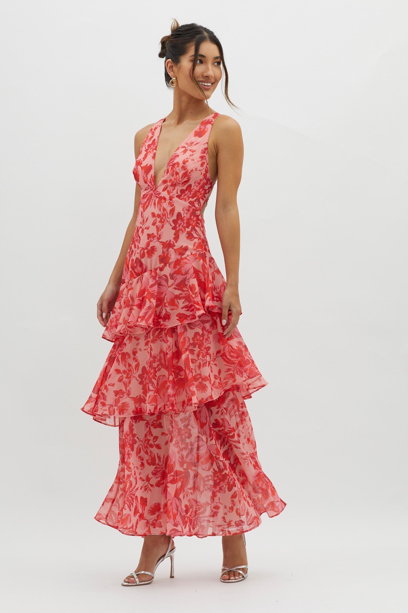 Faye™ - Bloom Shift Midi Jurk