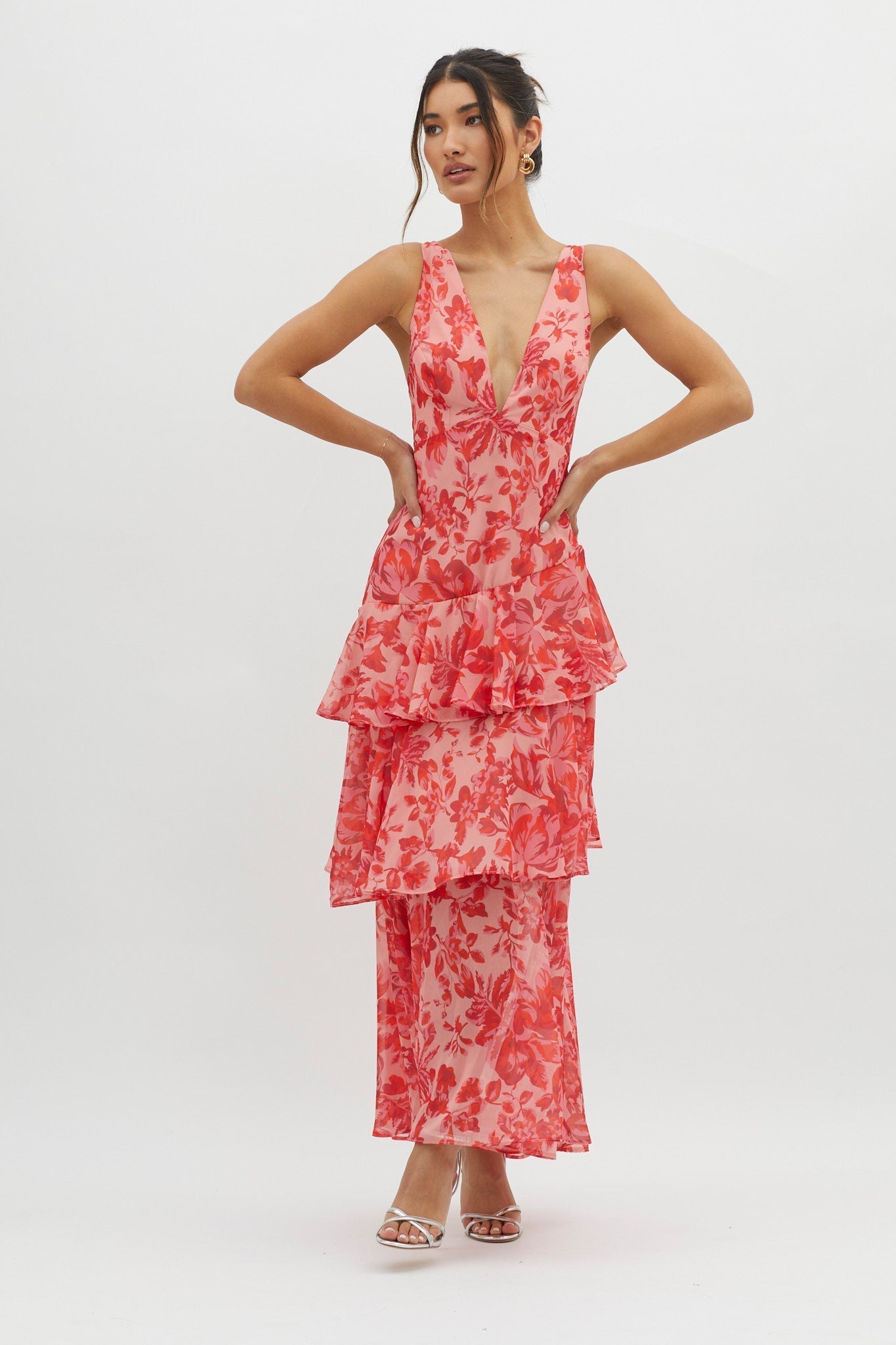 Faye™ - Bloom Shift Midi Jurk