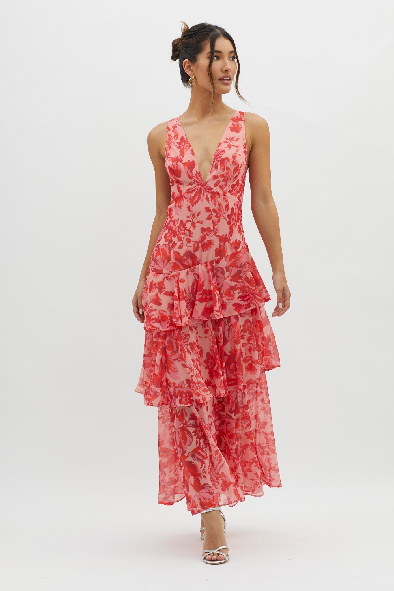 Faye™ - Bloom Shift Midi Jurk