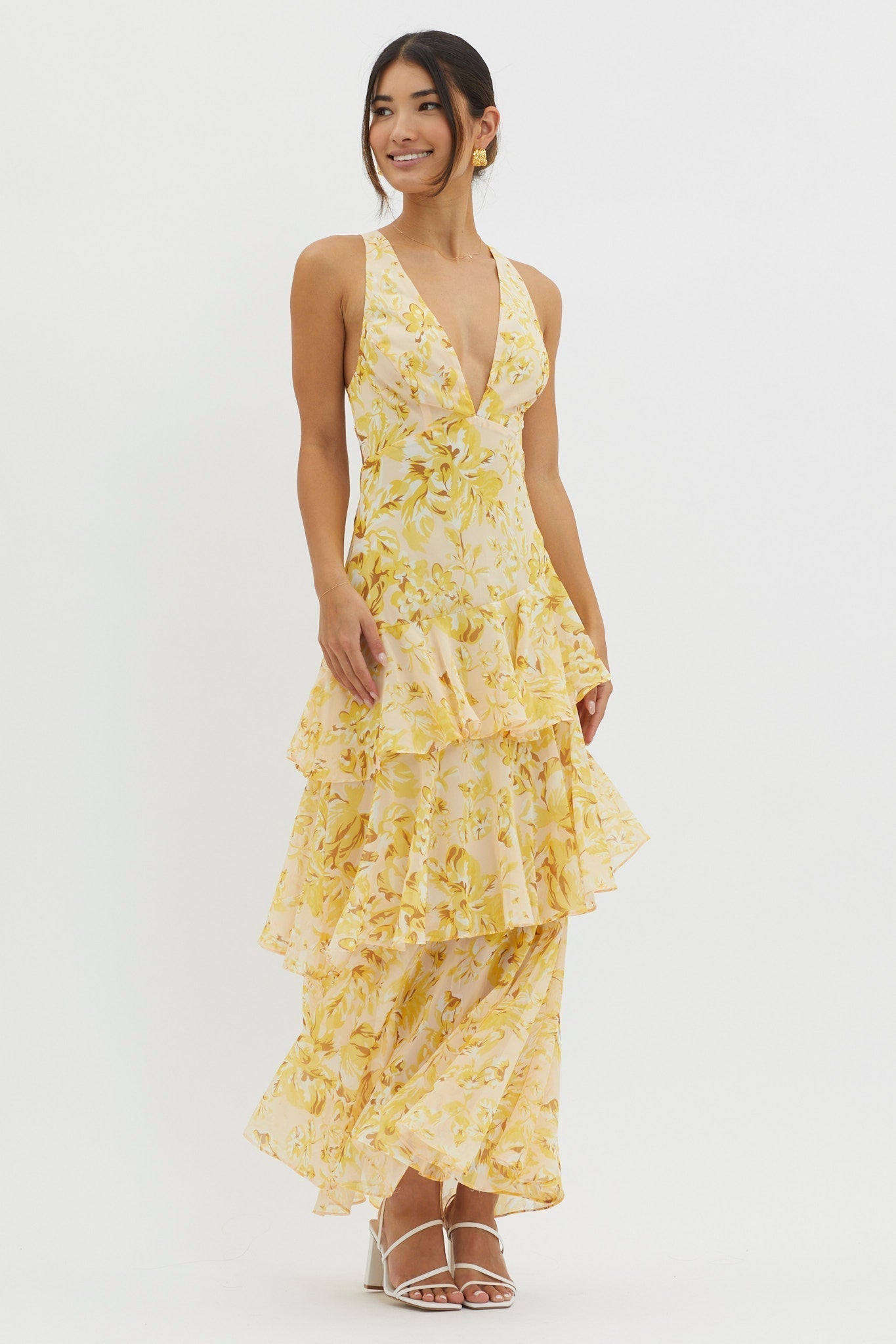Faye™ - Bloom Shift Midi Jurk